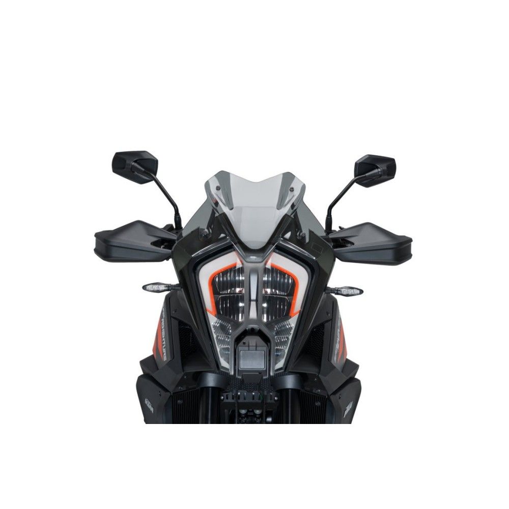 Double Bubble Windshield For KTM 1290 Super Duke R (2020-2023) – Grey Smoke, PC Plastic, Direct Fit
