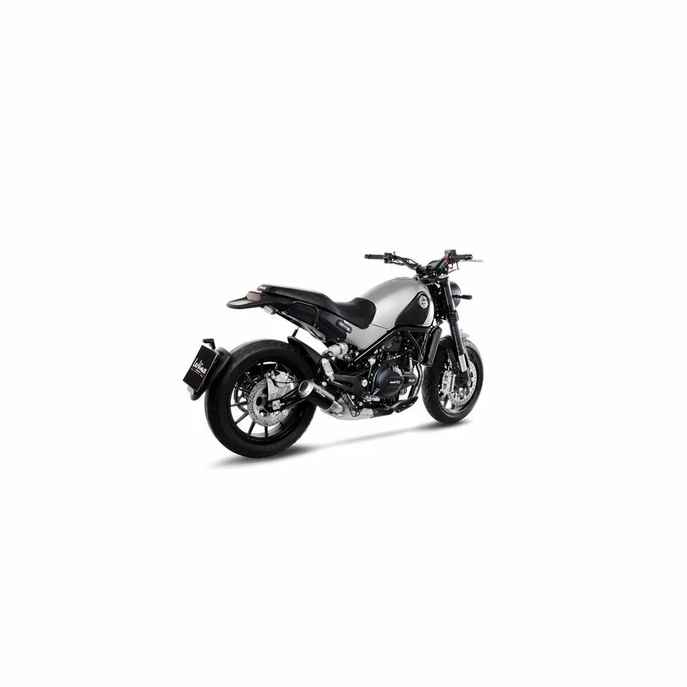 LEOVINCE BENELLI LEONCINO / TRAIL 500 / 2017 2022 LV-10 INOX BLACK silencer exhaust EURO 5 15226B
