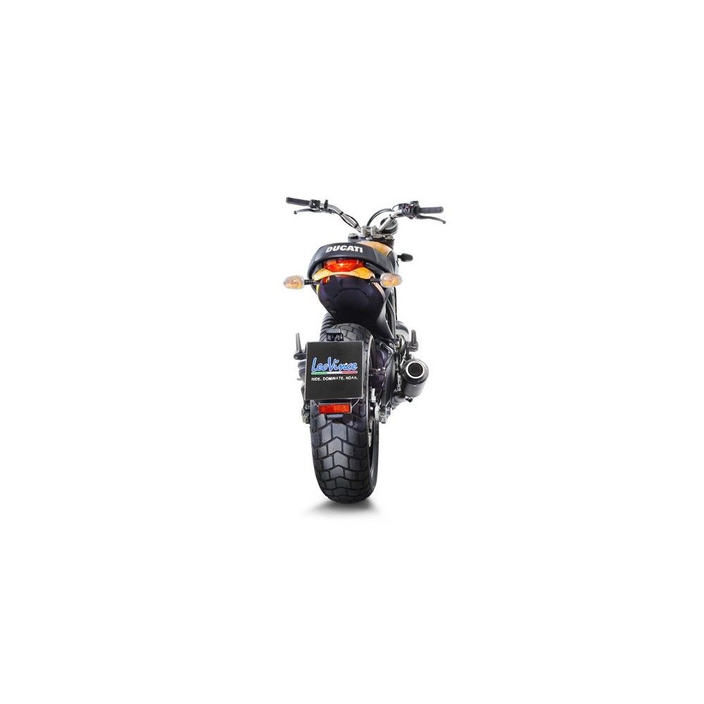 LEOVINCE DUCATI SCRAMBLER 800 / MONSTER 797 / 2015 2020 LV-10 INOX BLACK pot échappement NON HOM 15206B