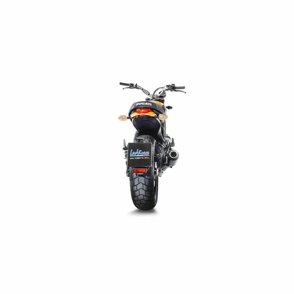 LEOVINCE DUCATI SCRAMBLER 800 / MONSTER 797 / 2015 2020 LV-10 INOX BLACK pot échappement NON HOM 15206B