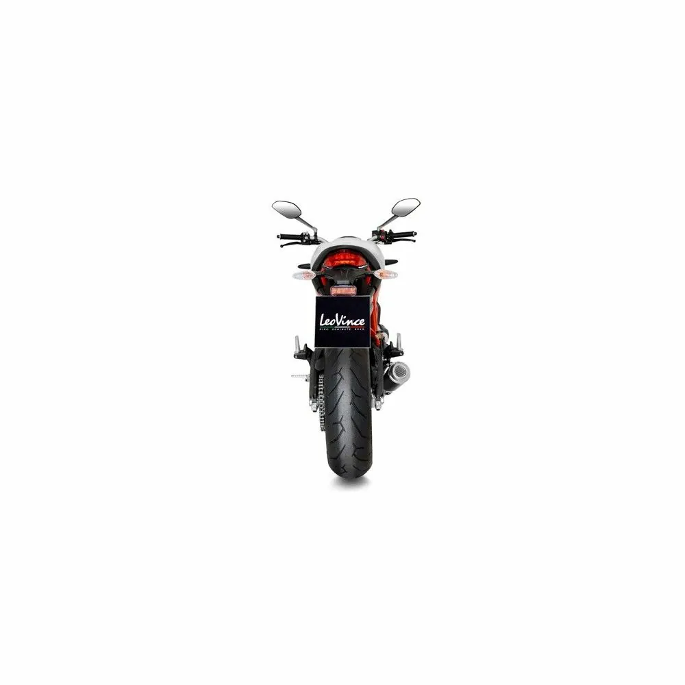 LEOVINCE DUCATI SCRAMBLER 800 / MONSTER 797 / 2015 2020 LV-10 INOX BLACK pot échappement NON HOM 15206B