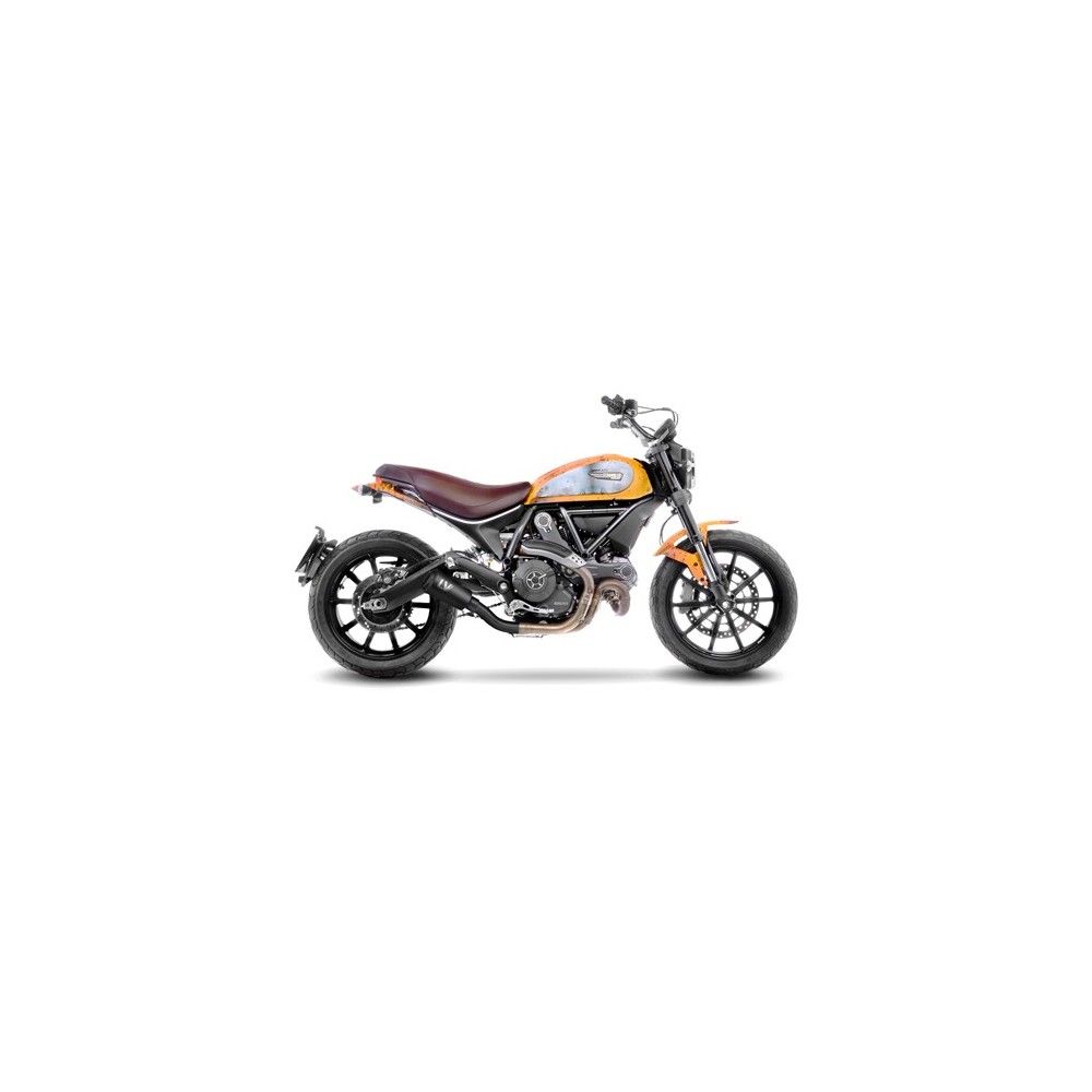 LEOVINCE DUCATI SCRAMBLER 800 / MONSTER 797 / 2015 2020 LV-10 INOX FULL BLACK silencer exhaust Not Approved 15206FB