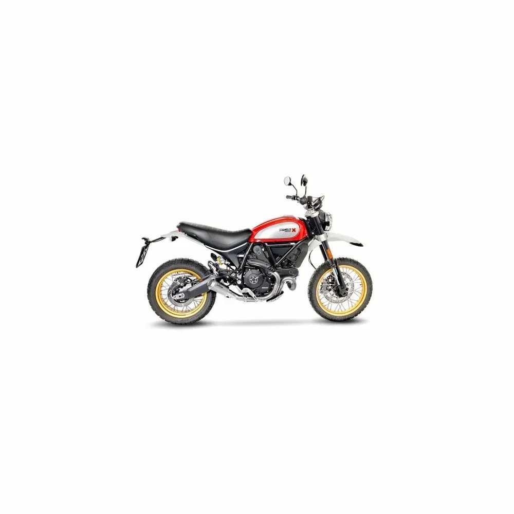 LEOVINCE DUCATI SCRAMBLER 800 DESERT SLED / 2017 2020  LV-10 INOX silencer exhaust Not Approved 15202