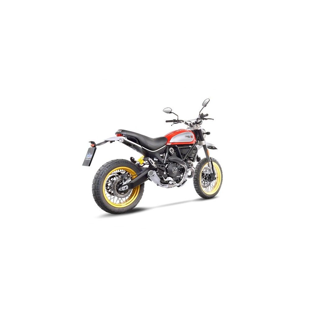 LEOVINCE DUCATI SCRAMBLER 800 DESERT SLED / 2017 2020 LV-10 INOX pot échappement NON HOM 15202