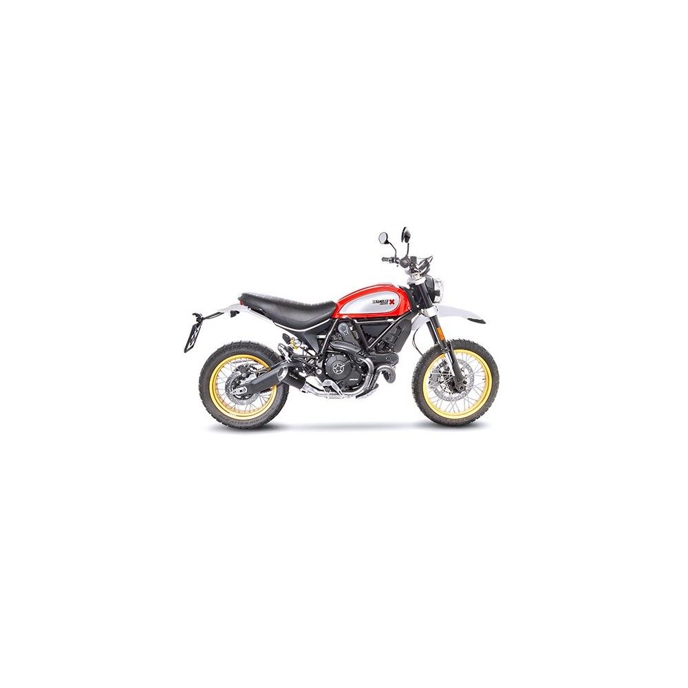 LEOVINCE DUCATI SCRAMBLER 800 DESERT SLED / 2017 2020 LV-10 INOX BLACK pot échappement NON HOM 15202B