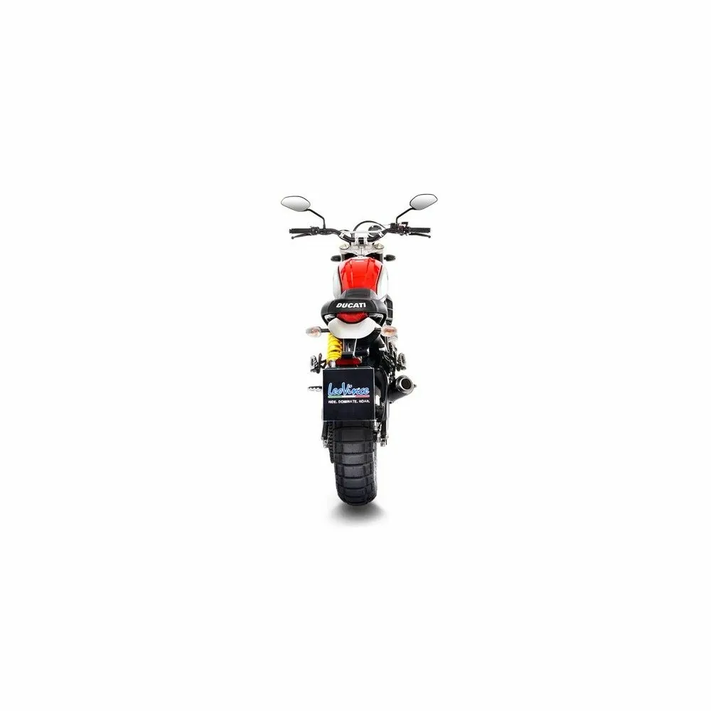 LEOVINCE DUCATI SCRAMBLER 800 DESERT SLED / 2017 2020  LV-10 BLACK  INOX silencer exhaust Not Approved 15202B