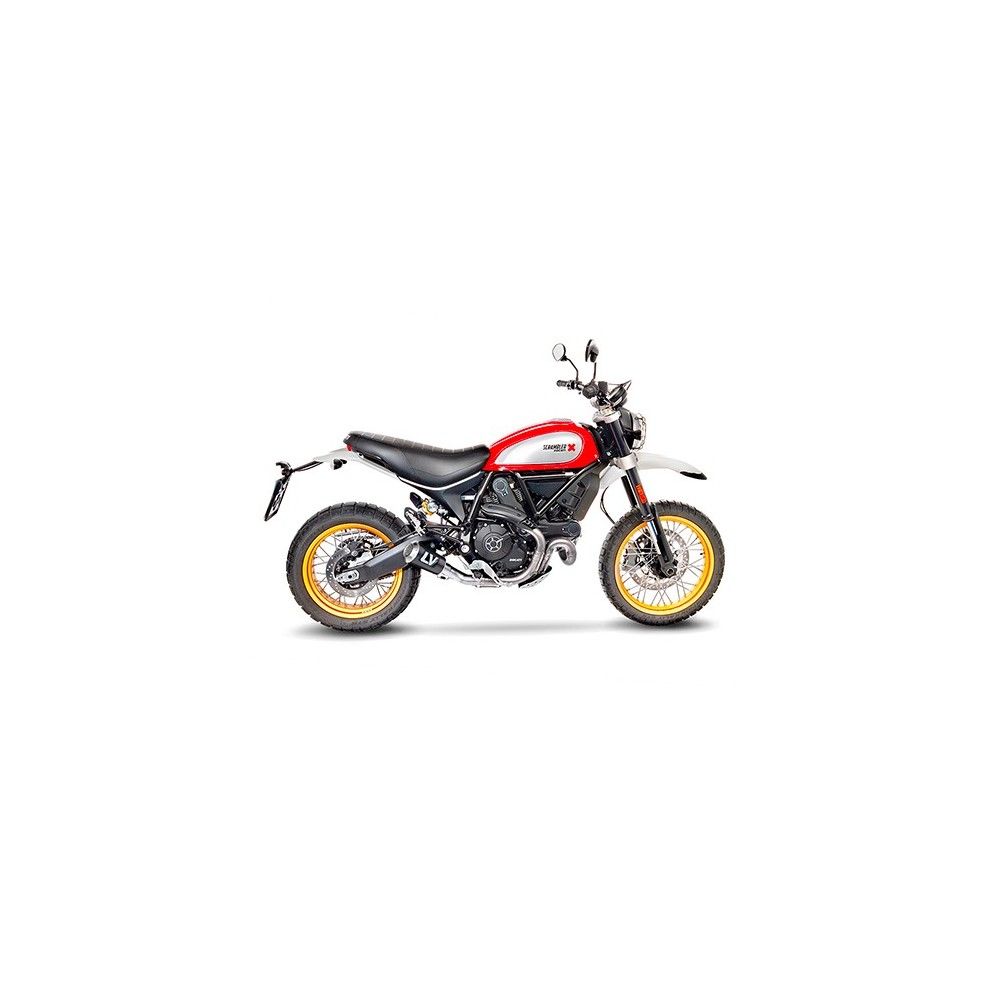 LEOVINCE DUCATI SCRAMBLER 800 DESERT SLED / 2017 2020 LV-10 CARBONE pot échappement NON HOM 15202C