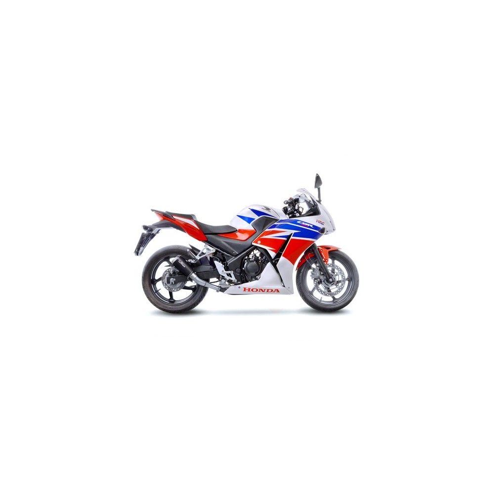 LEOVINCE HONDA CBR 300 R / 2014 2017  LV-10 BLACK INOX silencer exhaust Not Approved 15211B