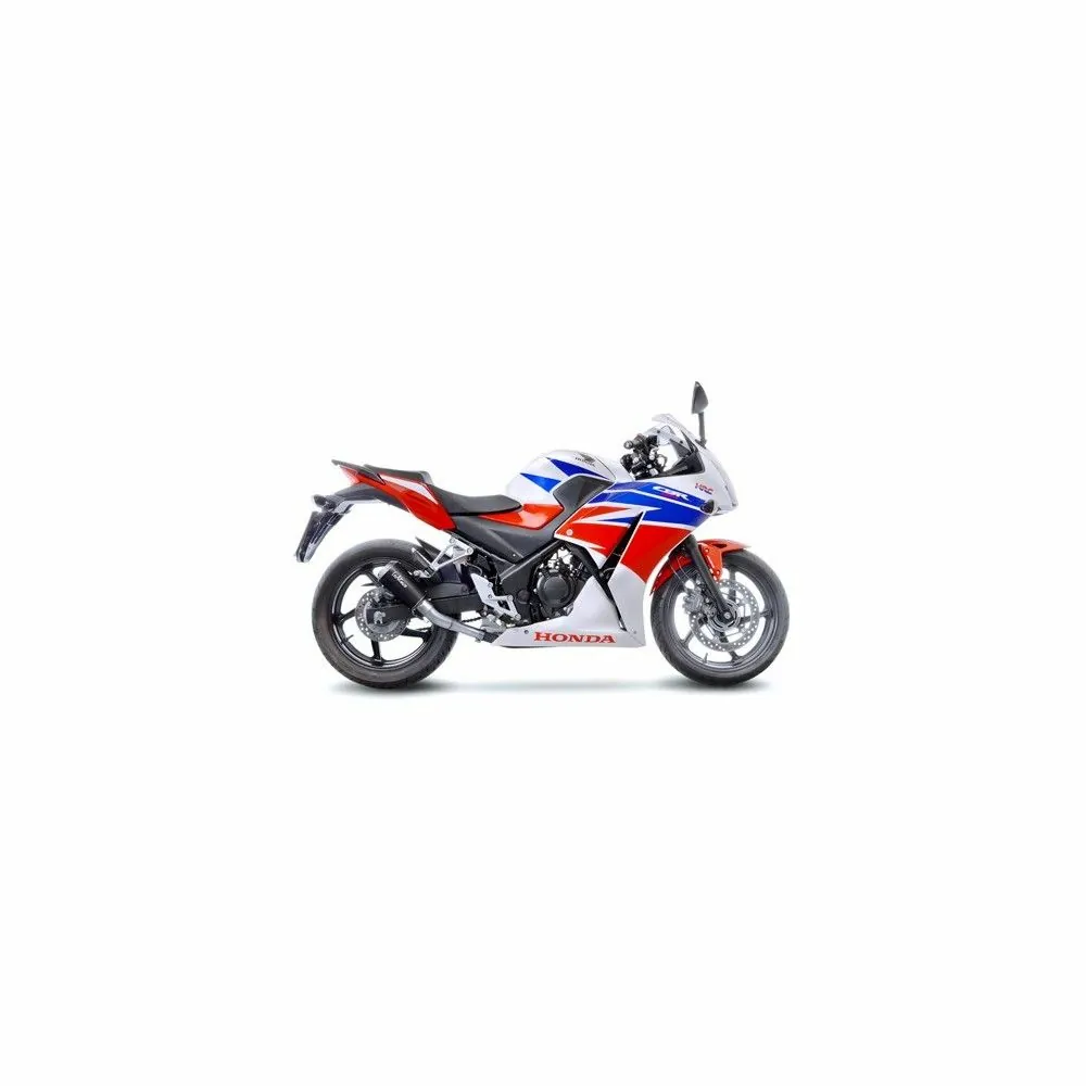 LEOVINCE HONDA CBR 300 R / 2014 2017 LV-10 INOX BLACK pot échappement NON HOM 15211B