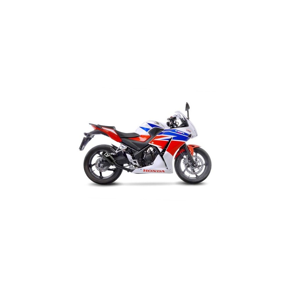 LEOVINCE HONDA CBR 300 R / 2014 2017  LV-10 FULL BLACK INOX silencer exhaust Not Approved 15211FB