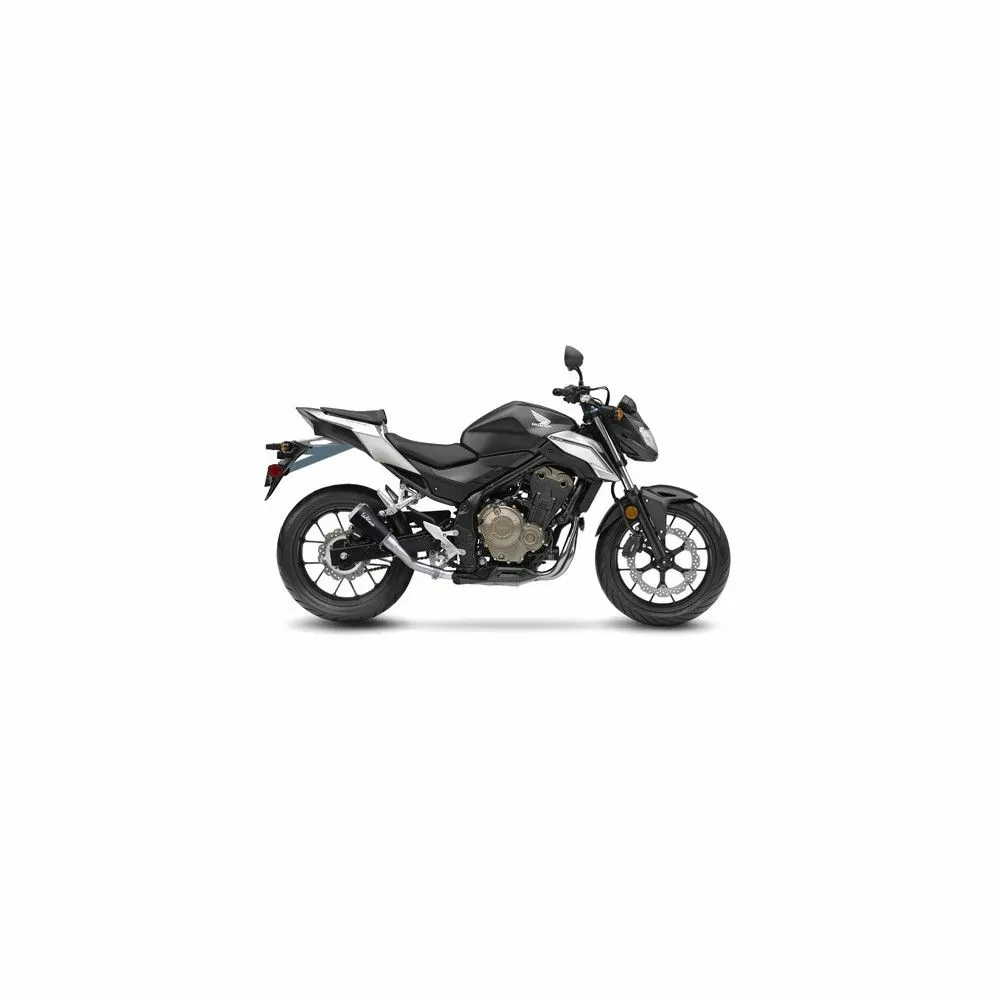 LEOVINCE HONDA CB 500 X / F / CBR 500 R / 2016 2018 LV-10 BLACK INOX silencer exhaust Not Approved 15208B