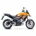 LEOVINCE HONDA CB 500 X / F / CBR 500 R / 2016 2018 LV-10 BLACK INOX silencer exhaust Not Approved 15208B