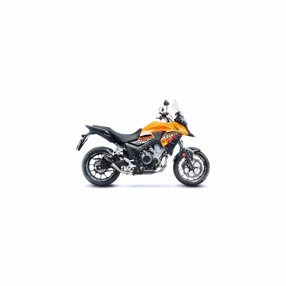 LEOVINCE HONDA CB 500 X / F / CBR 500 R / 2016 2018 LV-10 BLACK INOX silencer exhaust Not Approved 15208B