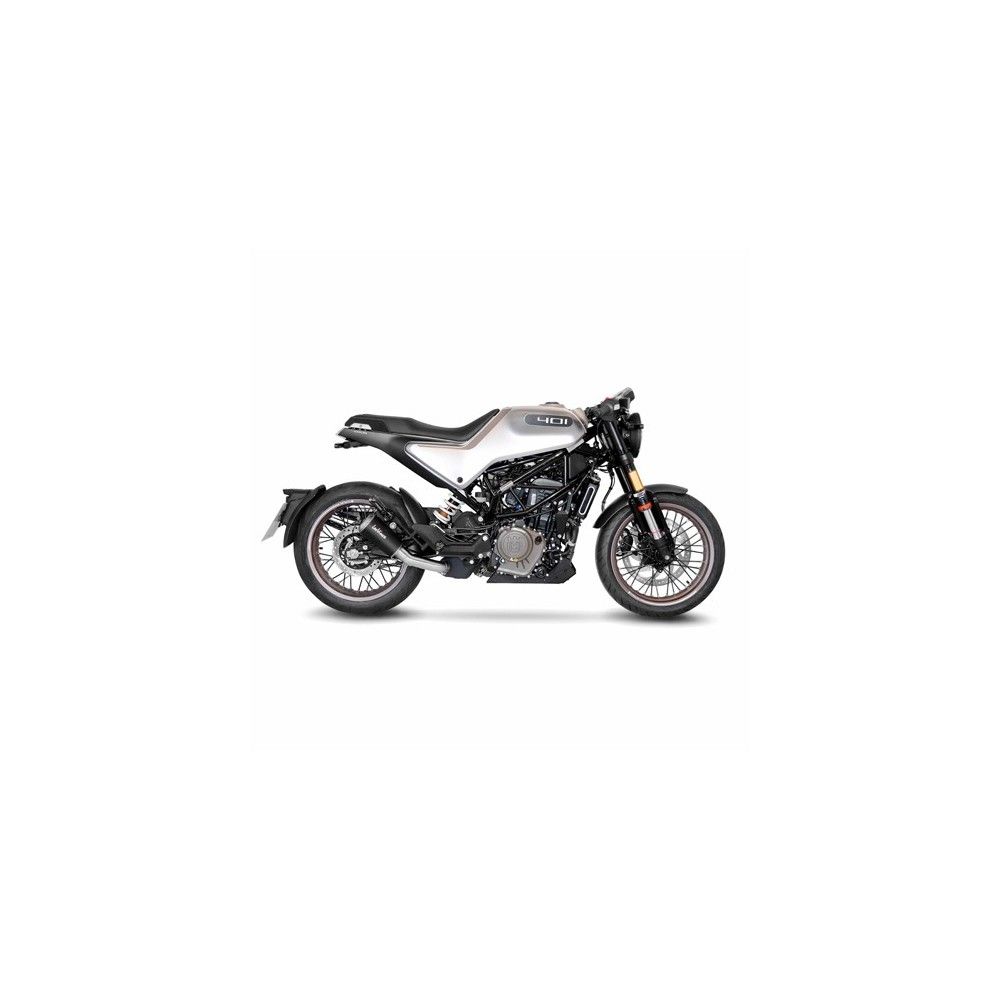 LEOVINCE HUSQVARNA SVARTPILEN 401 / SVARTPILEN 125 / 2020 2022 LV-10 BLACK INOX silencer exhaust Not Approved 15242B