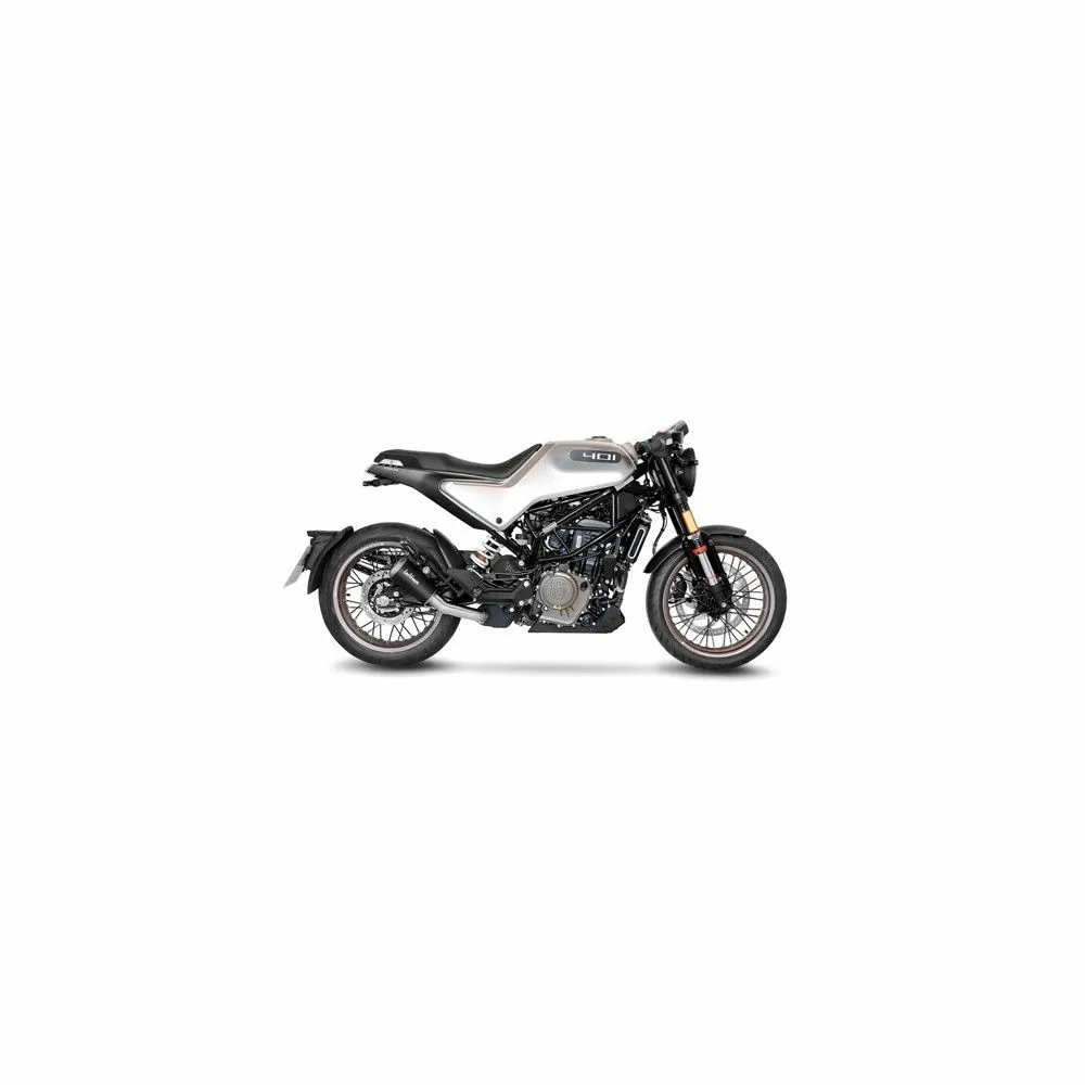 LEOVINCE HUSQVARNA SVARTPILEN 401 / SVARTPILEN 125 / 2020 2022 LV-10 BLACK INOX silencer exhaust Not Approved 15242B