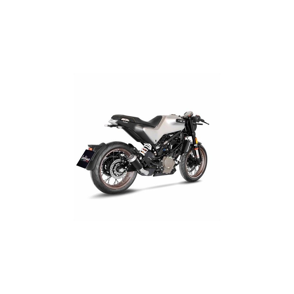 LEOVINCE HUSQVARNA SVARTPILEN 401 / SVARTPILEN 125 / 2020 2022 LV-10 INOX BLACK pot échappement NON HOM 15242B