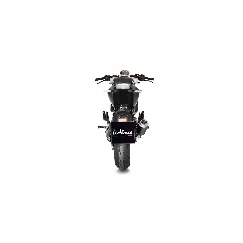 LEOVINCE HUSQVARNA SVARTPILEN 401 / SVARTPILEN 125 / 2020 2022 LV-10 BLACK INOX silencer exhaust Not Approved 15242B
