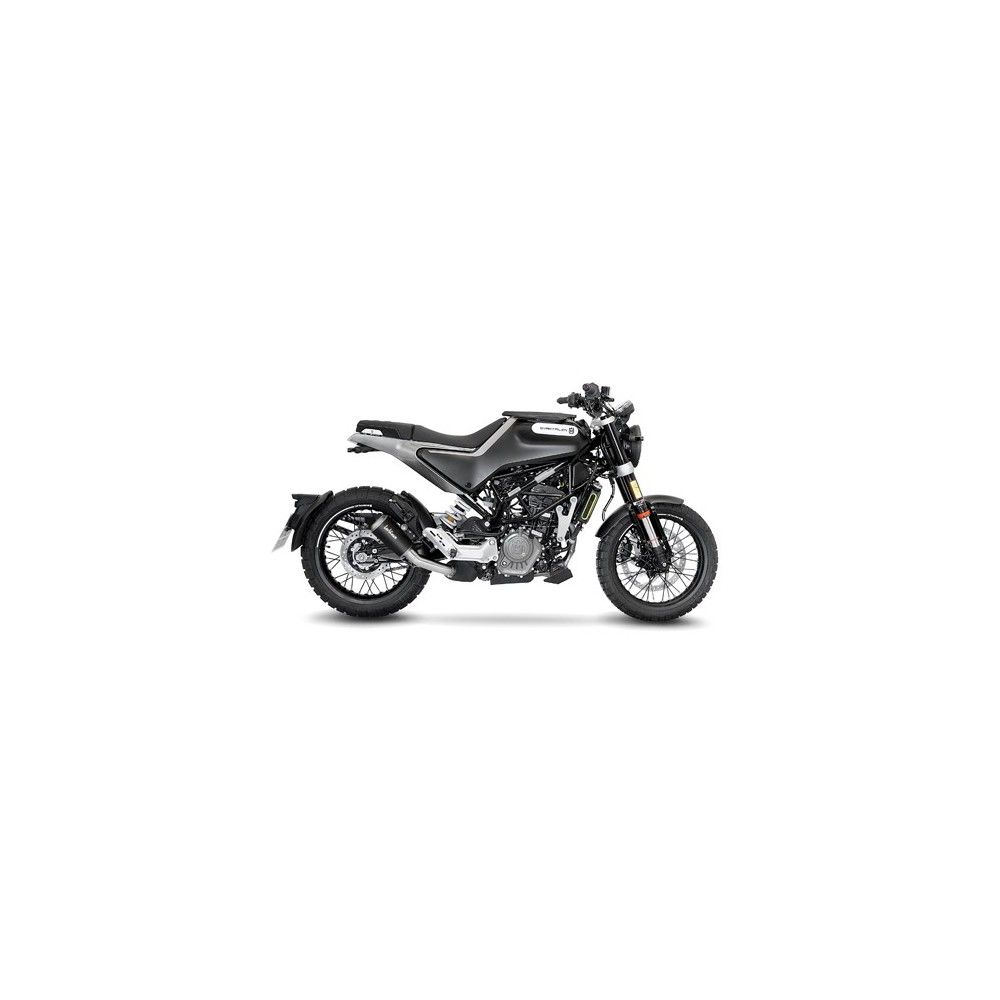 LEOVINCE HUSQVARNA SVARTPILEN 401 / SVARTPILEN 125 / 2020 2022 LV-10 BLACK INOX silencer exhaust Not Approved 15242B