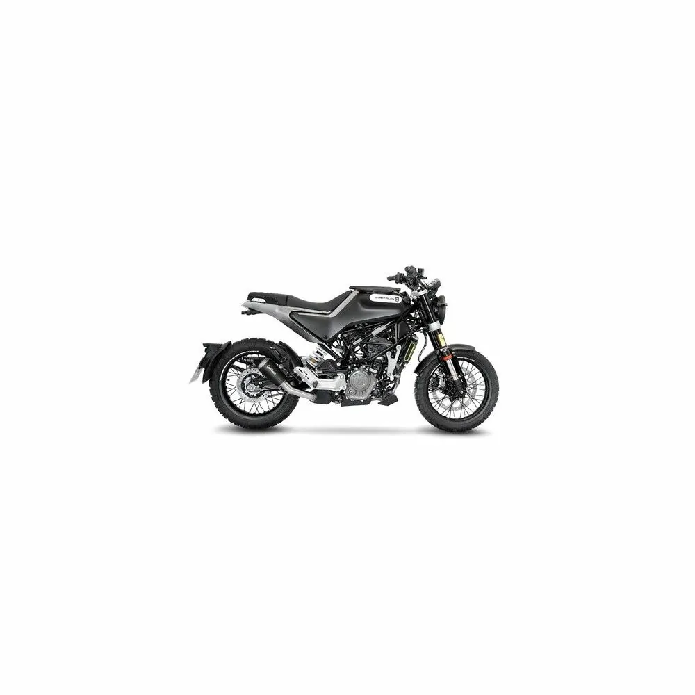 LEOVINCE HUSQVARNA SVARTPILEN 401 / SVARTPILEN 125 / 2020 2022 LV-10 BLACK INOX silencer exhaust Not Approved 15242B