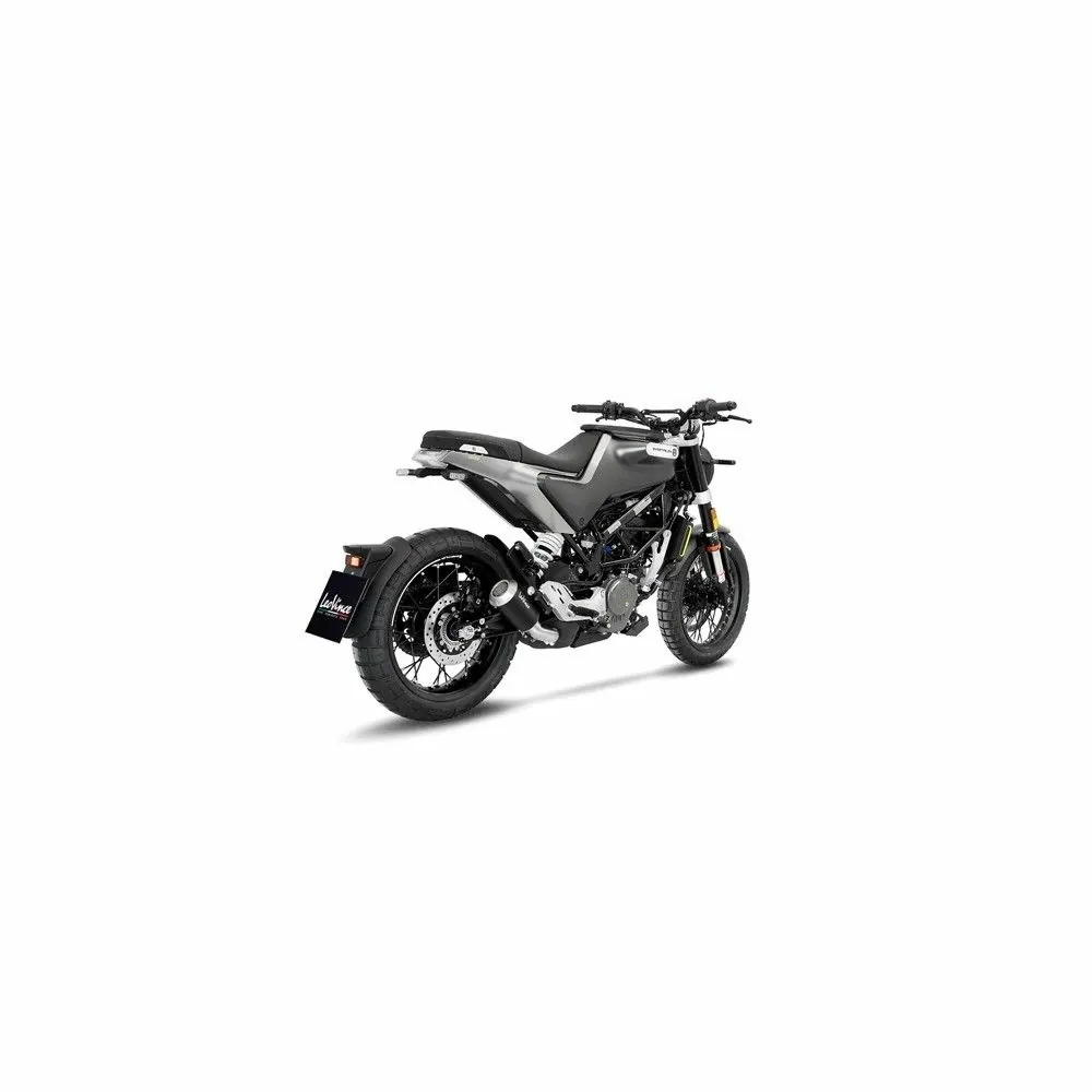 LEOVINCE HUSQVARNA SVARTPILEN 401 / SVARTPILEN 125 / 2020 2022 LV-10 BLACK INOX silencer exhaust Not Approved 15242B