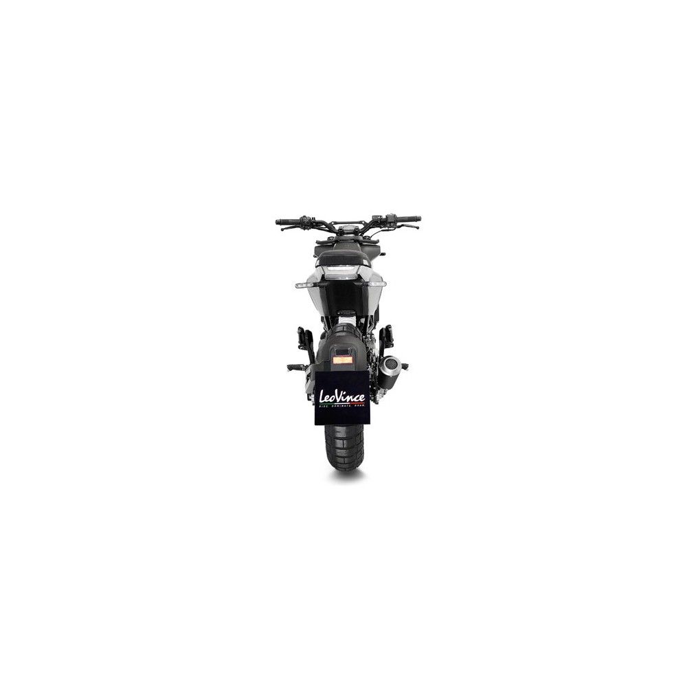 LEOVINCE HUSQVARNA SVARTPILEN 401 / SVARTPILEN 125 / 2020 2022 LV-10 BLACK INOX silencer exhaust Not Approved 15242B