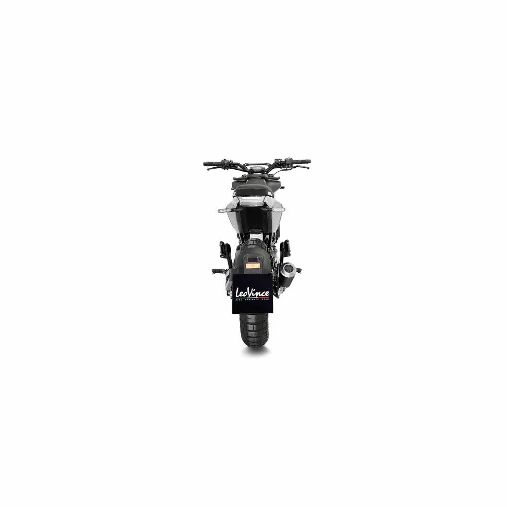 LEOVINCE HUSQVARNA SVARTPILEN 401 / SVARTPILEN 125 / 2020 2022 LV-10 BLACK INOX silencer exhaust Not Approved 15242B