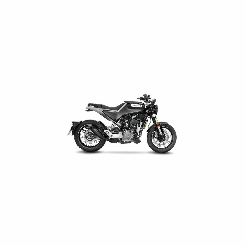 LEOVINCE HUSQVARNA SVARTPILEN 401 / SVARTPILEN 125 / 2020 2022 LV-10 FULL BLACK INOX silencer exhaust Not Approved 15242FB