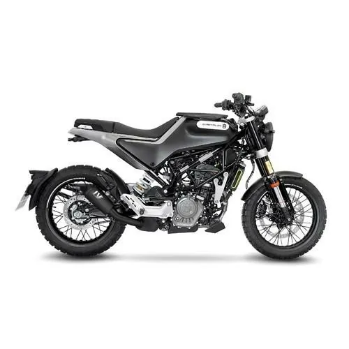 LEOVINCE HUSQVARNA SVARTPILEN 401 / SVARTPILEN 125 / 2020 2022 LV-10 INOX FULL BLACK pot échappement NON HOM 15242FB