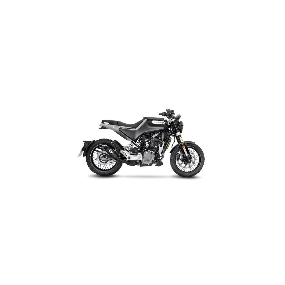 LEOVINCE HUSQVARNA SVARTPILEN 401 / SVARTPILEN 125 / 2020 2022 LV-10 FULL BLACK INOX silencer exhaust Not Approved 15242FB
