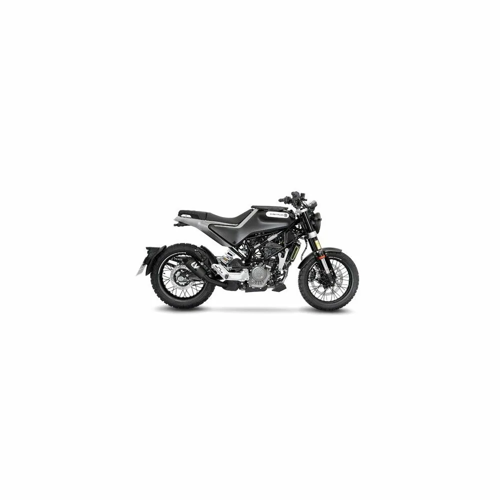 LEOVINCE HUSQVARNA SVARTPILEN 401 / SVARTPILEN 125 / 2020 2022 LV-10 INOX FULL BLACK pot échappement NON HOM 15242FB