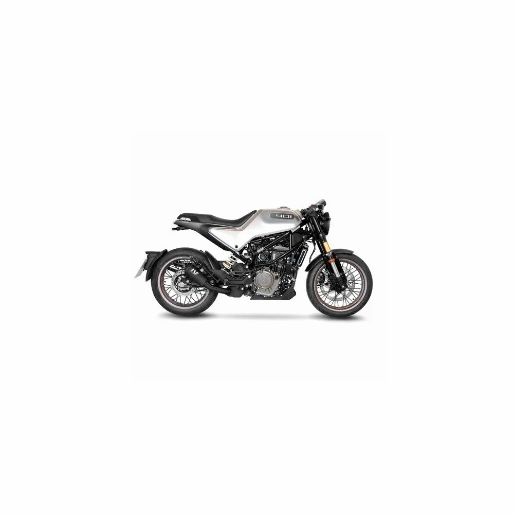 LEOVINCE HUSQVARNA SVARTPILEN 401 / SVARTPILEN 125 / 2020 2022 LV-10 FULL BLACK INOX silencer exhaust Not Approved 15242FB