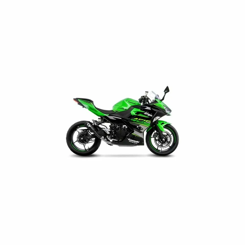 LEOVINCE KAWASAKI NINJA 400 / Z 400 / 2018 2023 LV-10 FULL BLACK  INOX silencer exhaust Not Approved 15218FB