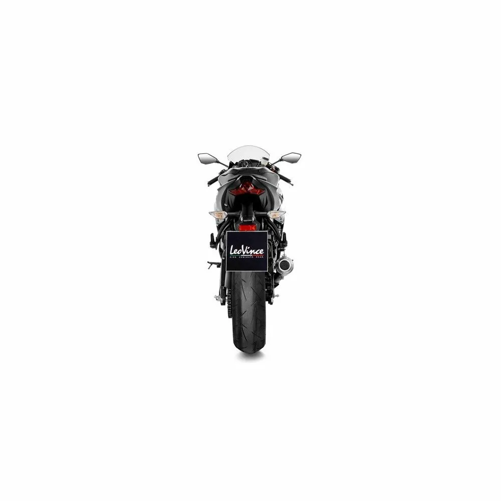 LEOVINCE KAWASAKI ZX-6R NINJA / 636 / 2009 2020 LV-10 BLACK INOX pot échappement NON HOM 15233B