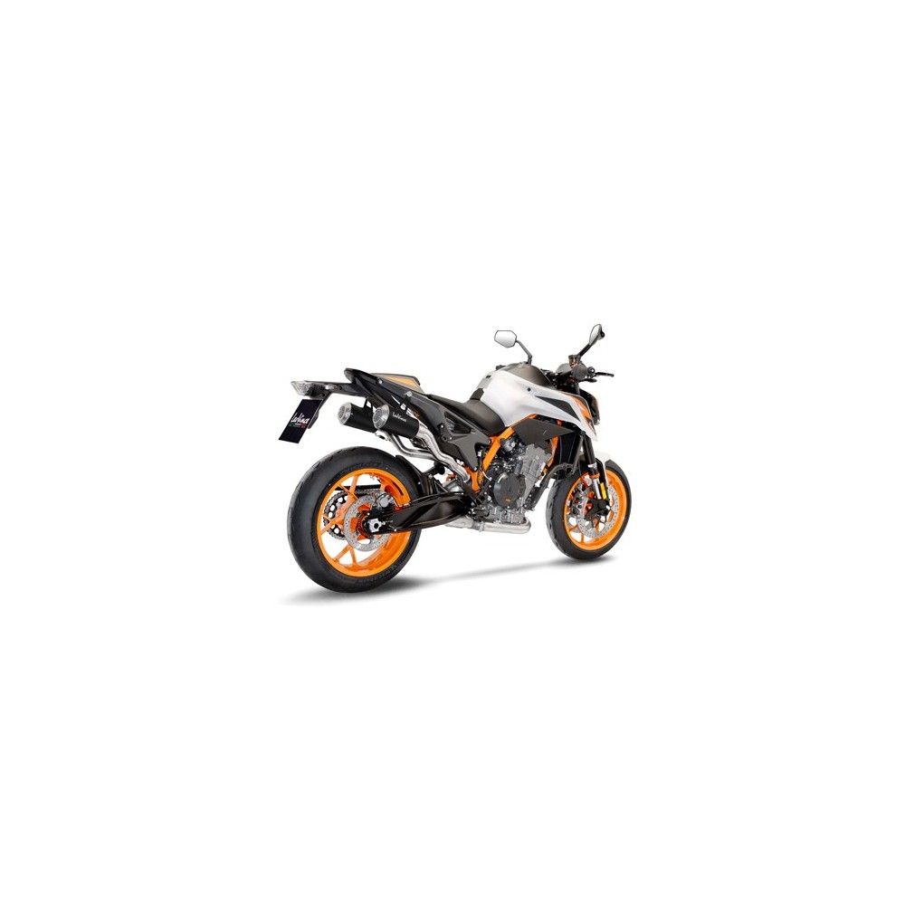 LEOVINCE KTM 790 DUKE / 890 DUKE R / 2018 2022 LV-10 BLACK INOX silencer exhaust Not Approved 15228B