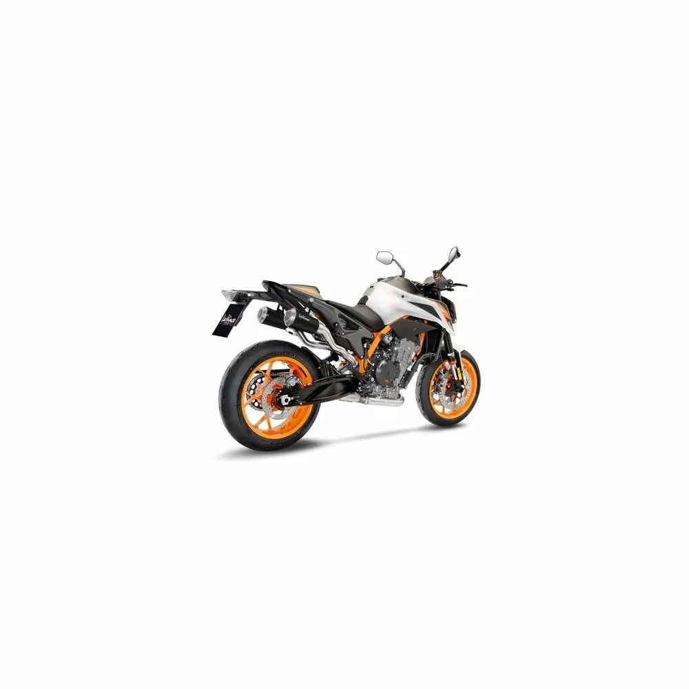 LEOVINCE KTM 790 DUKE / 890 DUKE R / 2018 2022 LV-10 BLACK INOX silencer exhaust Not Approved 15228B