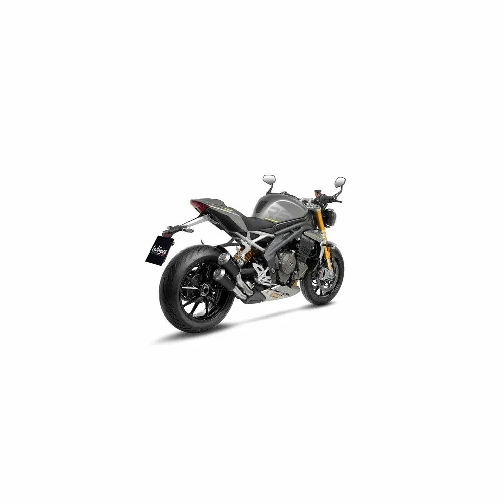LEOVINCE TRIUMPH SPEED TRIPLE 1200 RR / RS / 2021 2022 LV-10 BLACK INOX silencer exhaust EURO5 15247B