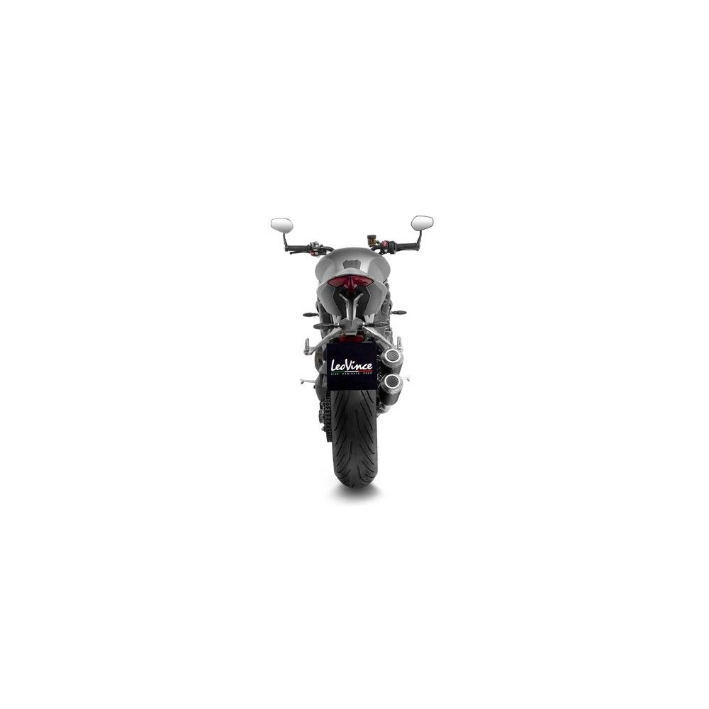 LEOVINCE TRIUMPH SPEED TRIPLE 1200 RR / RS / 2021 2022 LV-10 BLACK INOX silencer exhaust EURO5 15247B