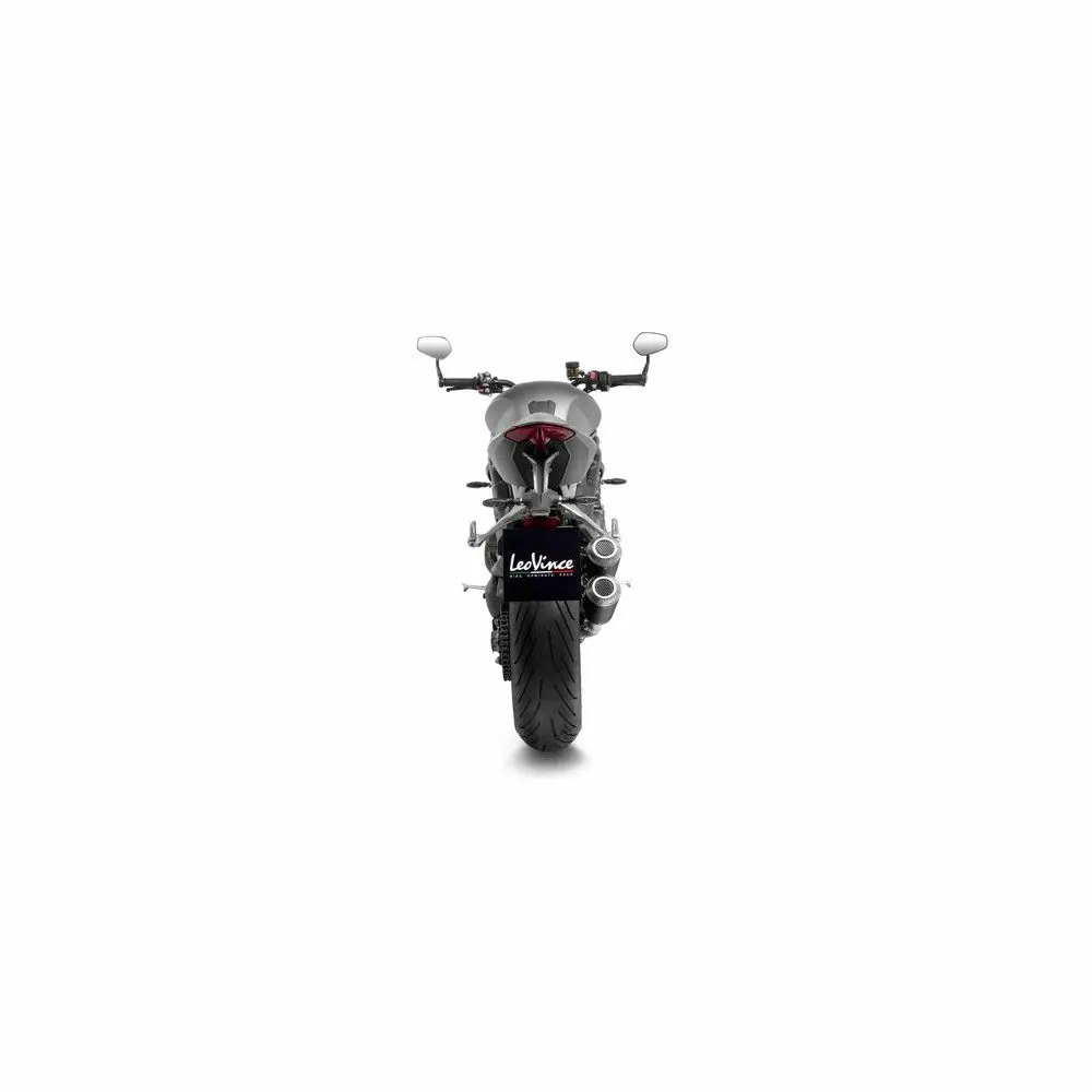 LEOVINCE TRIUMPH SPEED TRIPLE 1200 RR / RS / 2021 2022 LV-10 BLACK INOX silencer exhaust EURO5 15247B