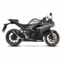 LEOVINCE YAMAHA YZF-R25 / YZF-R3 / MT-03 / MT-25 / 2014 2021 LV-10 BLACK INOX silencer exhaust Not Approved 15212B