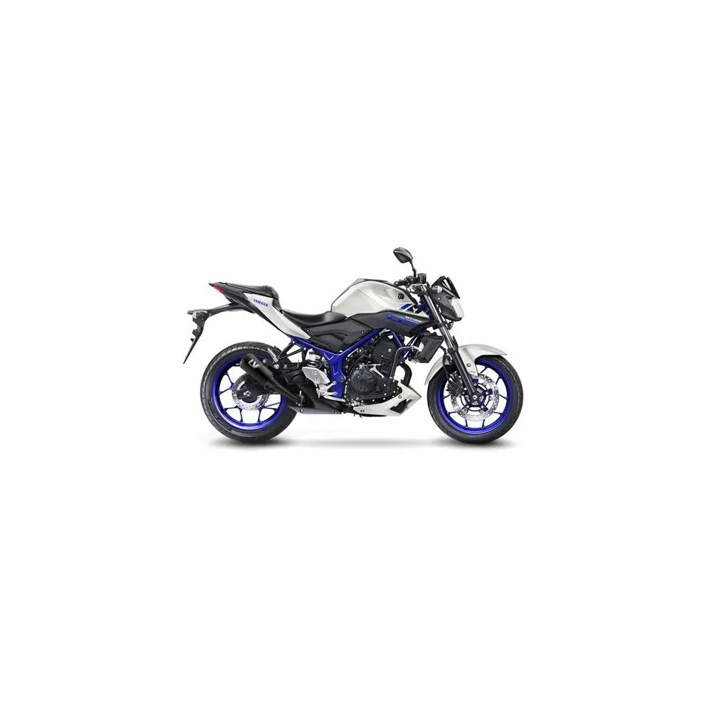LEOVINCE YAMAHA YZF-R25 / YZF-R3 / MT-03 / MT-25 / 2014 2021 LV-10 INOX FULL BLACK pot échappement NON HOM 15212FB