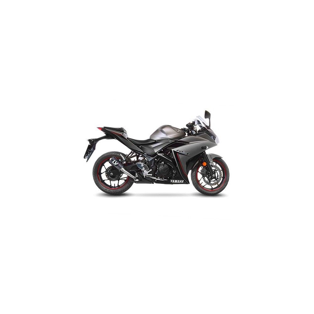 LEOVINCE YAMAHA YZF-R25 / YZF-R3 / MT-03 / MT-25 / 2014 2021 LV-10 CARBONE pot échappement NON HOM 15212C