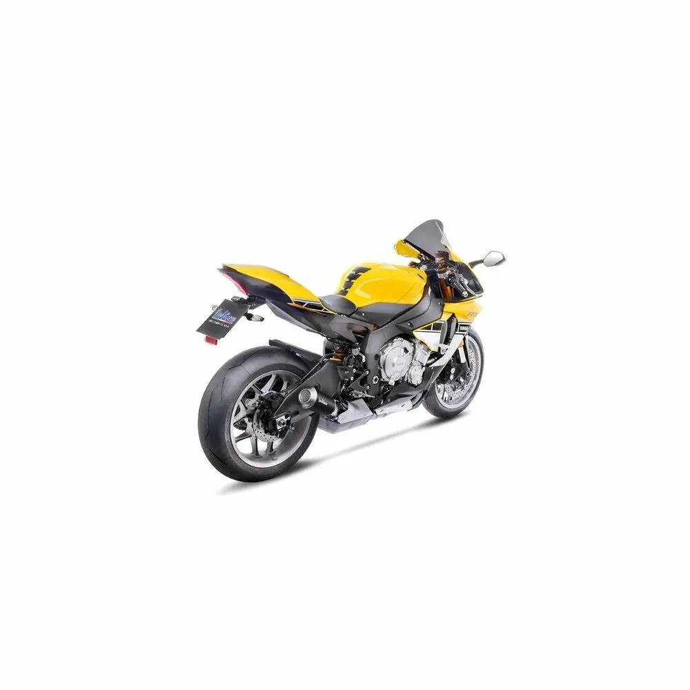 LEOVINCE YAMAHA YZF-R1/ M / 2015 2022 LV-10 BLACK INOX silencer exhaust Not Approved 15201B