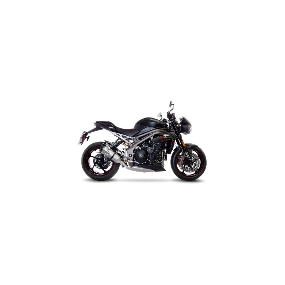 LEOVINCE TRIUMPH SPEED TRIPLE 1050 RS / S / 2018 2019 FACTORY S BLACK INOX silencer exhaust EURO 4 14279S