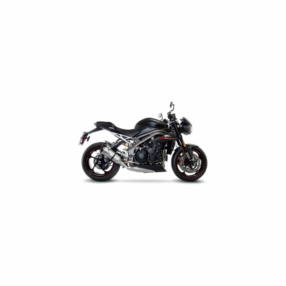 LEOVINCE TRIUMPH SPEED TRIPLE 1050 RS / S / 2018 2019 FACTORY S BLACK INOX silencer exhaust EURO 4 14279S