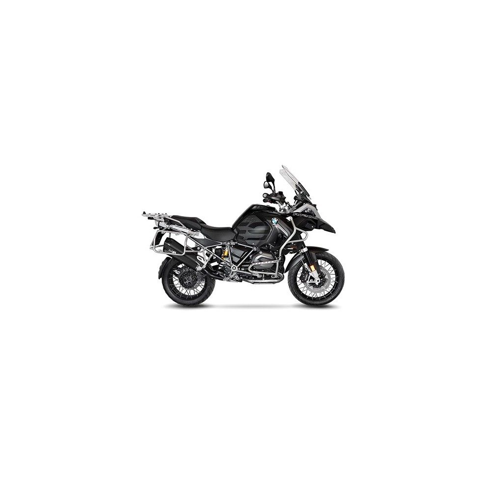 LEOVINCE BMW R 1200 GS / R 1250 GS / ADVENTURE / 2013 2022 LV-12 BLACK  INOX silencer exhaust EURO 4 15301B
