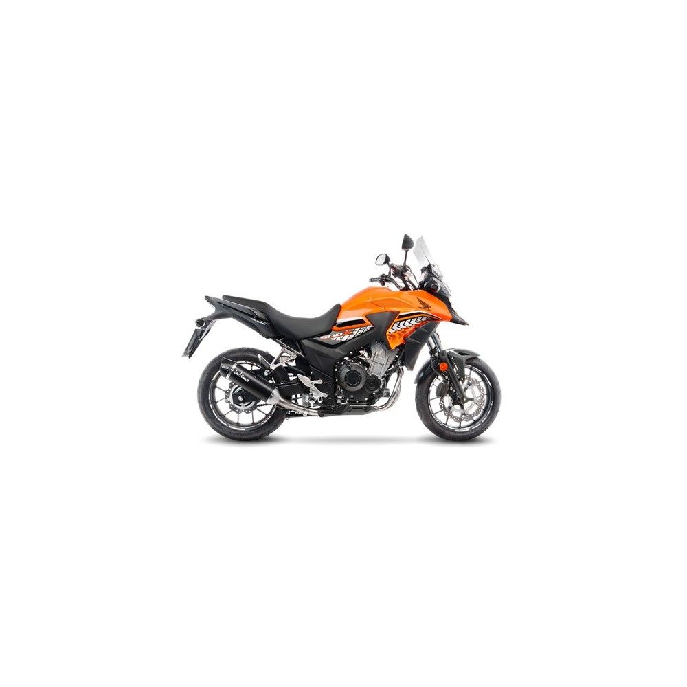 LEOVINCE HONDA CB 500 X / F / CBR 500 R / 2016 2018 NERO INOX pot d'échappement EURO 4 14050