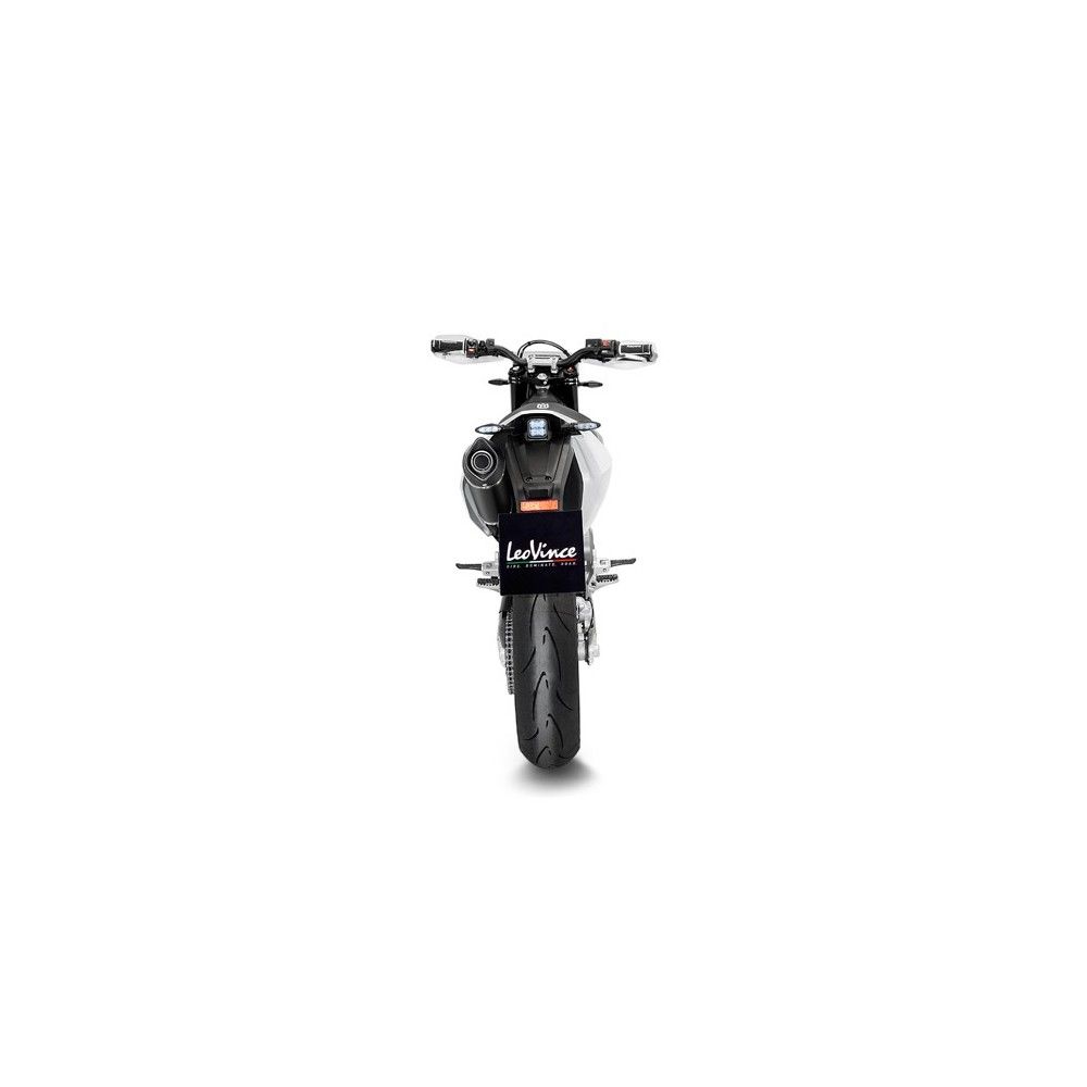 LEOVINCE HUSQVARNA 701 SUPERMOTO / ENDURO/ LR / 2021 2022 NERO INOX exhaust EURO 5 14074K