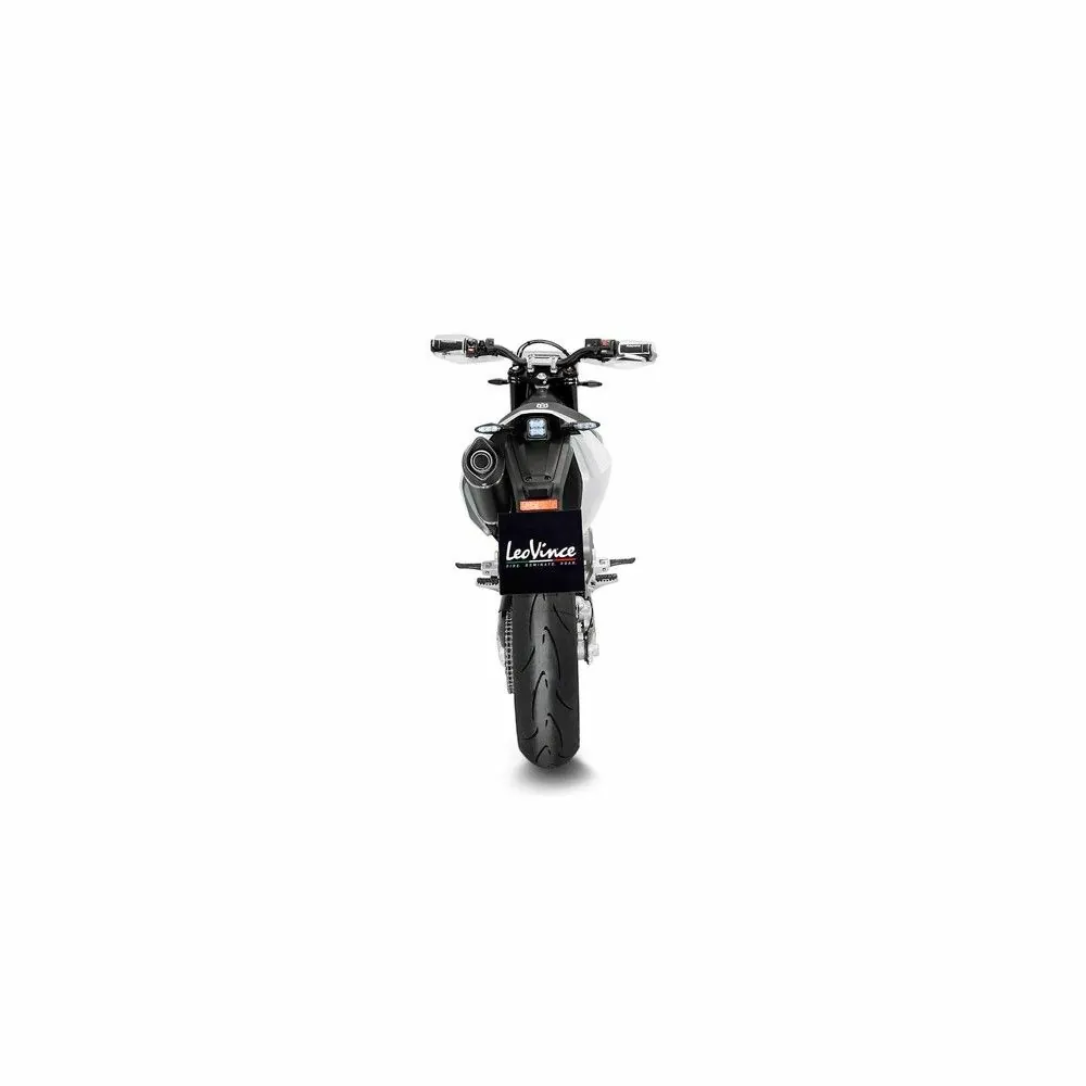 LEOVINCE HUSQVARNA 701 SUPERMOTO / ENDURO/ LR / 2021 2022 NERO INOX pot d'échappement NON HOM 14074