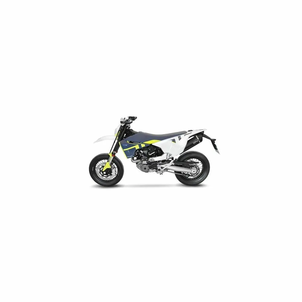 LEOVINCE HUSQVARNA 701 SUPERMOTO / ENDURO/ LR / 2021 2022 NERO INOX ligne complète EURO 5 14075K