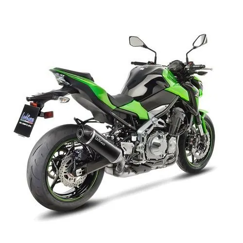 DESTOCK LEOVINCE KAWASAKI Z 900 / A2 / 2017 2022 NERO INOX pot d'échappement EURO 4 14039